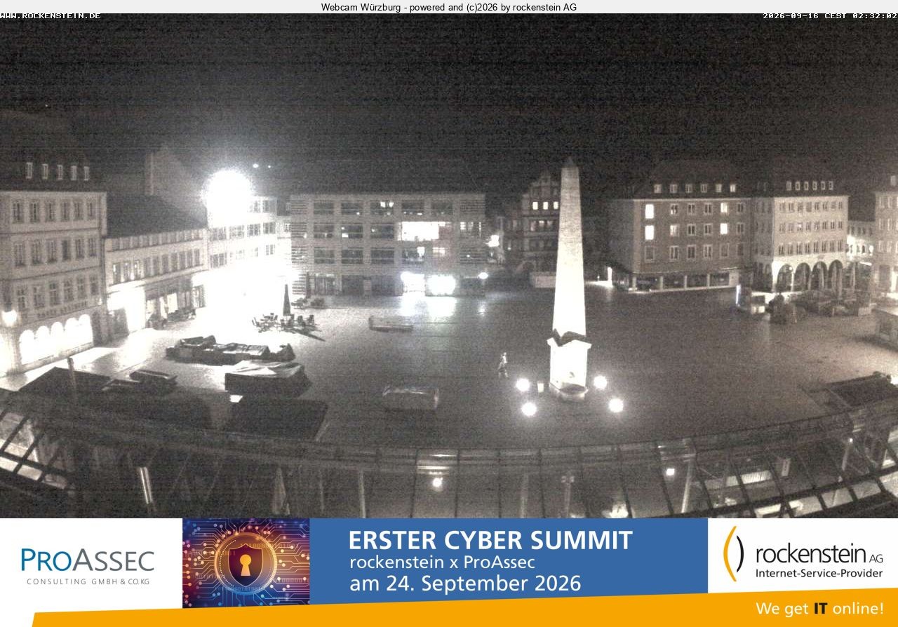 Archiv Foto Webcam Marktplatz Würzburg