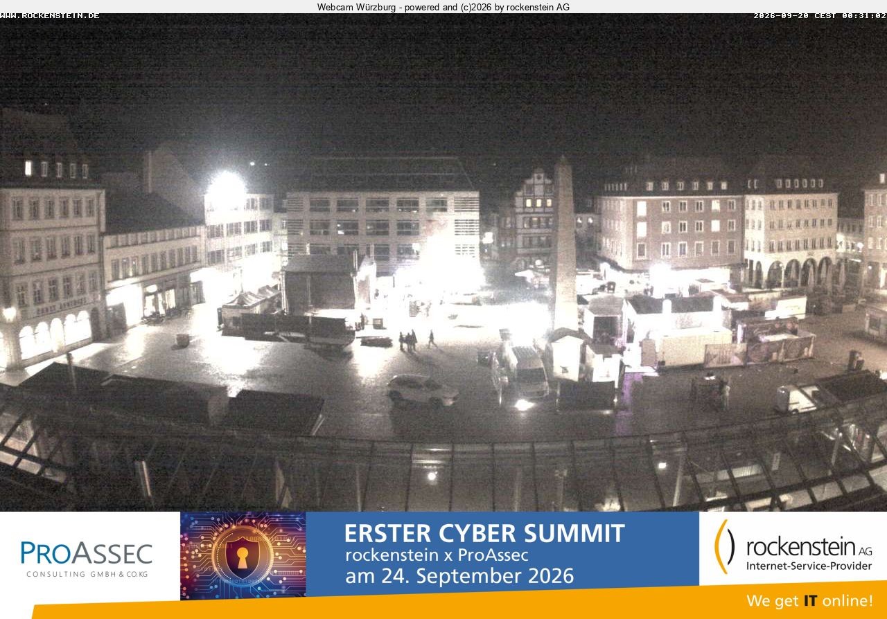 Archiv Foto Webcam Marktplatz Würzburg