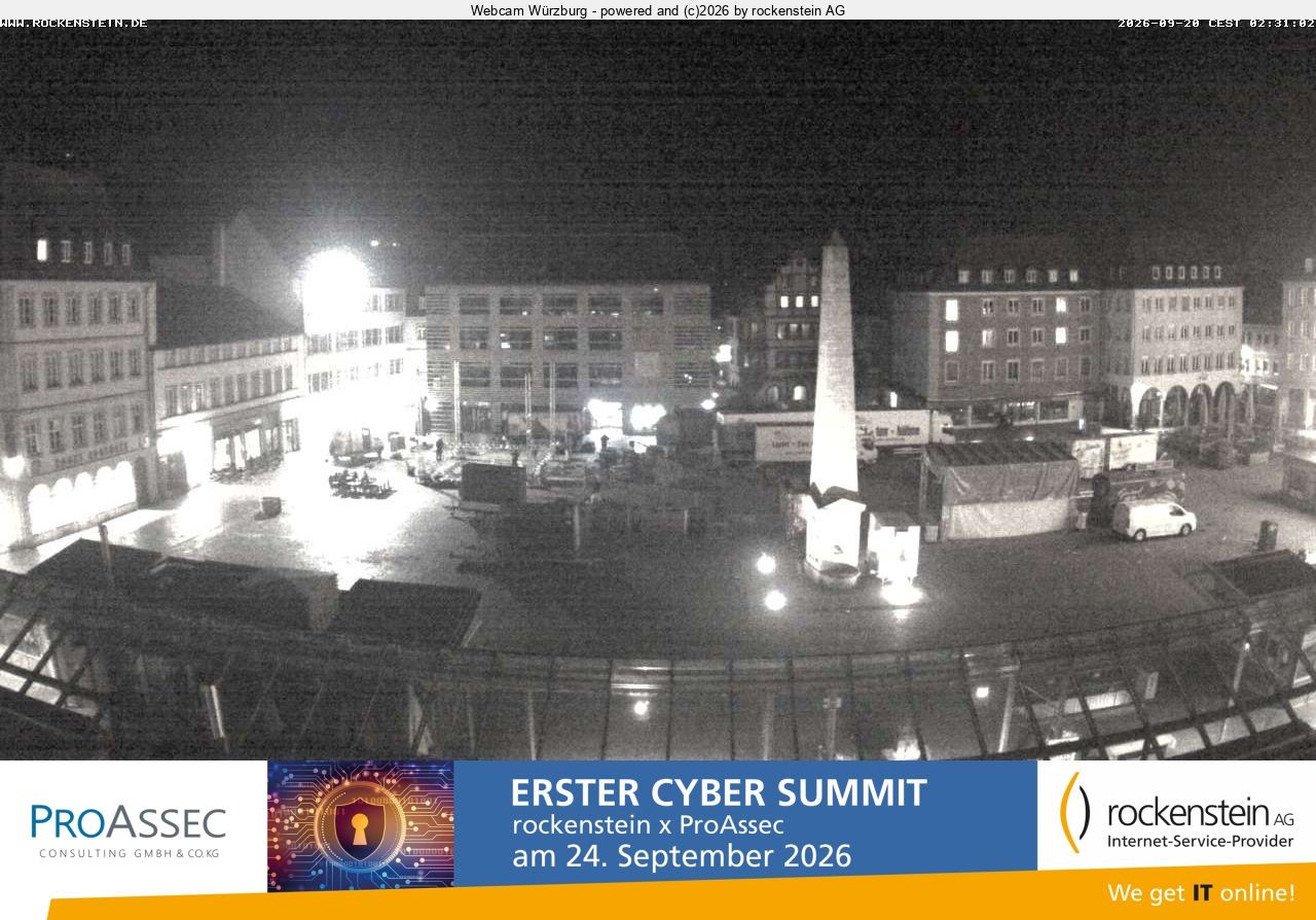 Archiv Foto Webcam Marktplatz Würzburg