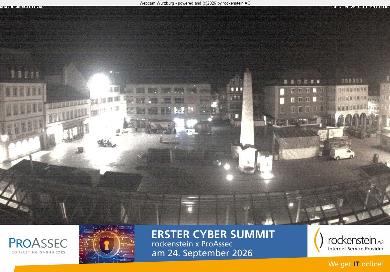 Archiv Foto Webcam Marktplatz Würzburg