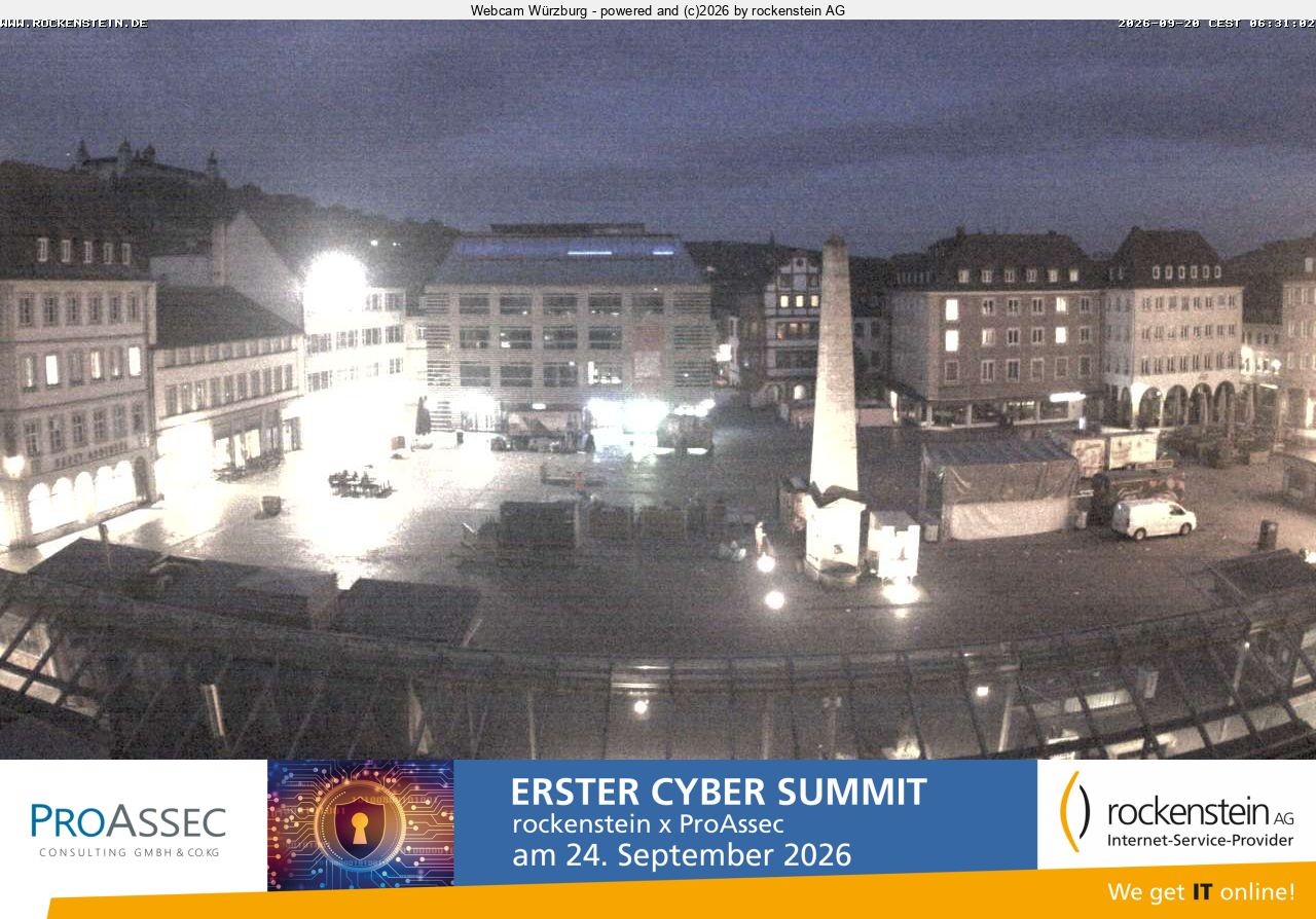 Archiv Foto Webcam Marktplatz Würzburg