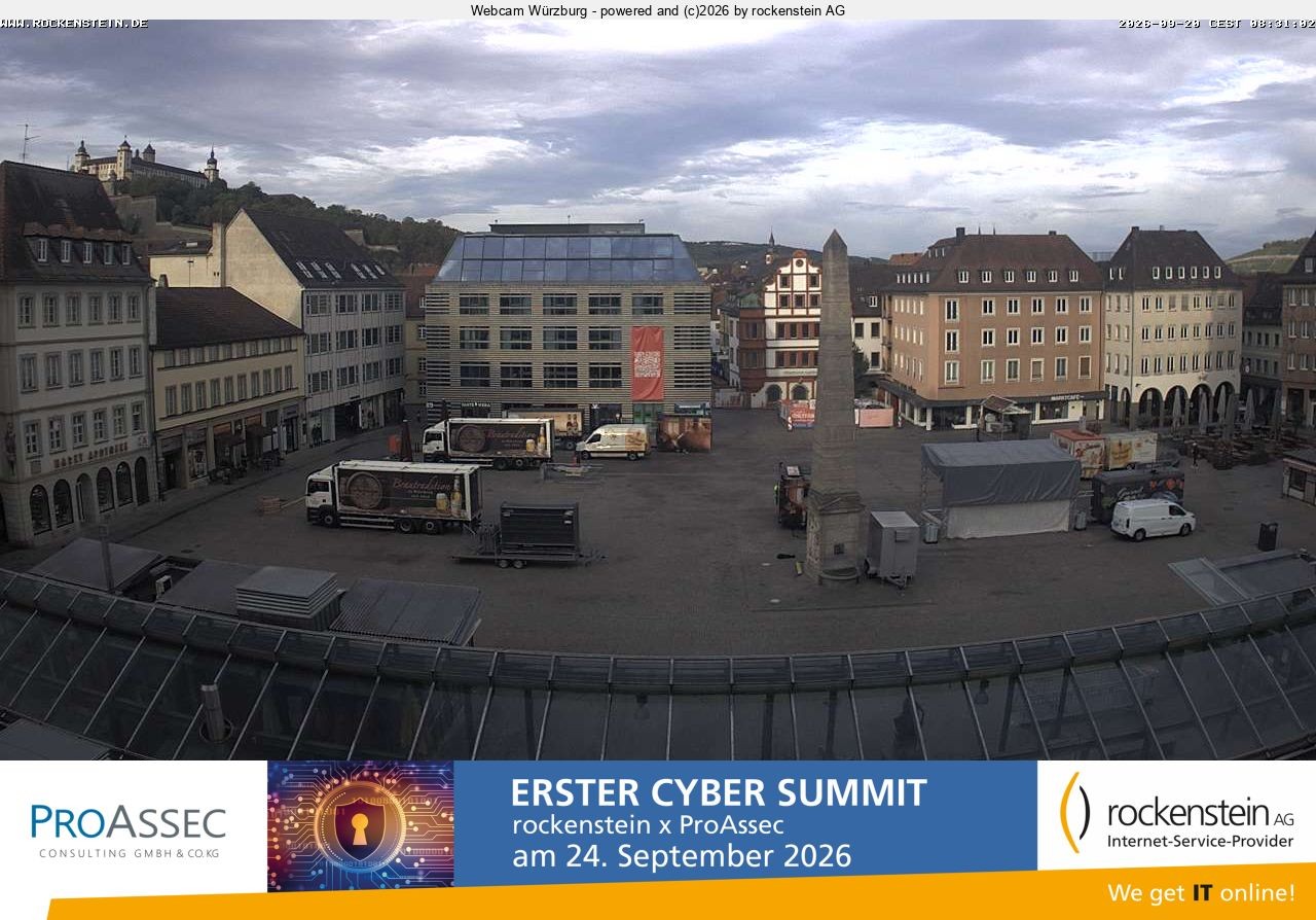 Archiv Foto Webcam Marktplatz Würzburg