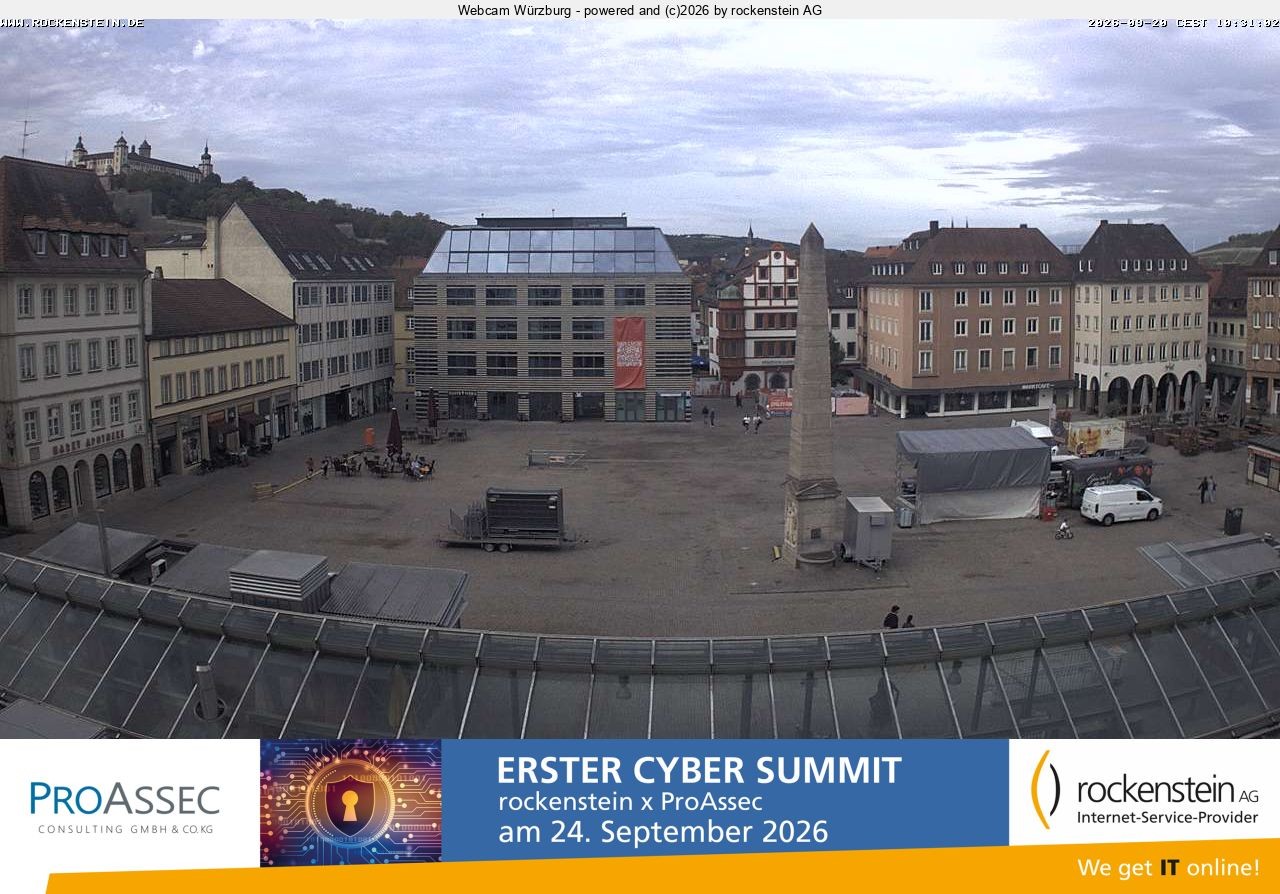 Archiv Foto Webcam Marktplatz Würzburg