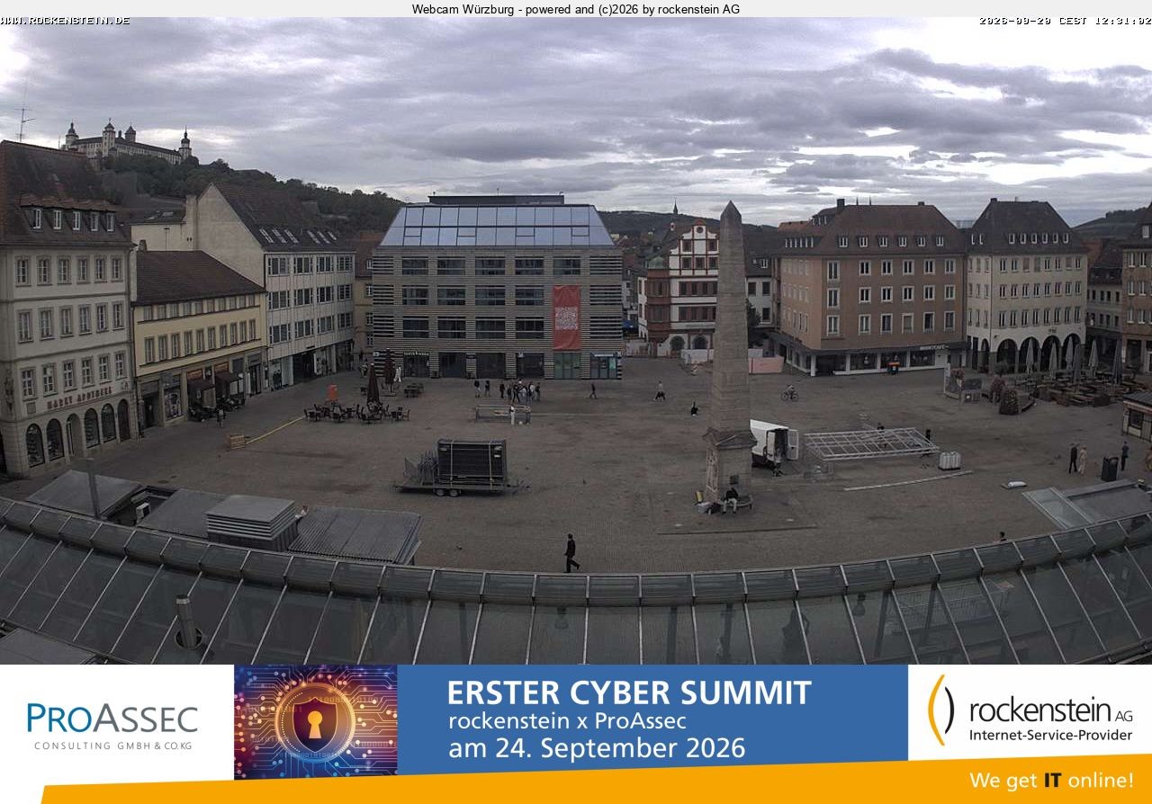 Archiv Foto Webcam Marktplatz Würzburg