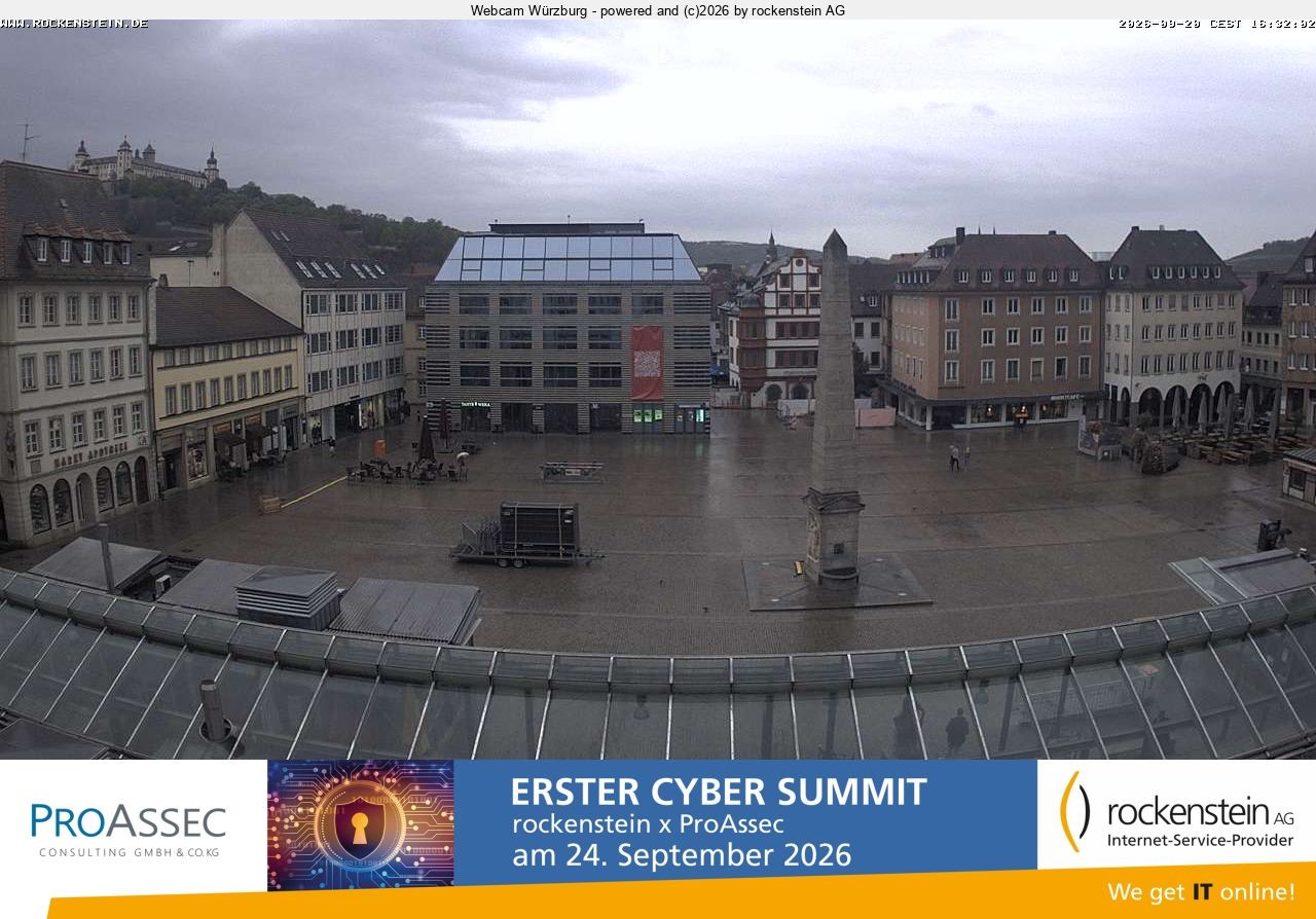 Archiv Foto Webcam Marktplatz Würzburg