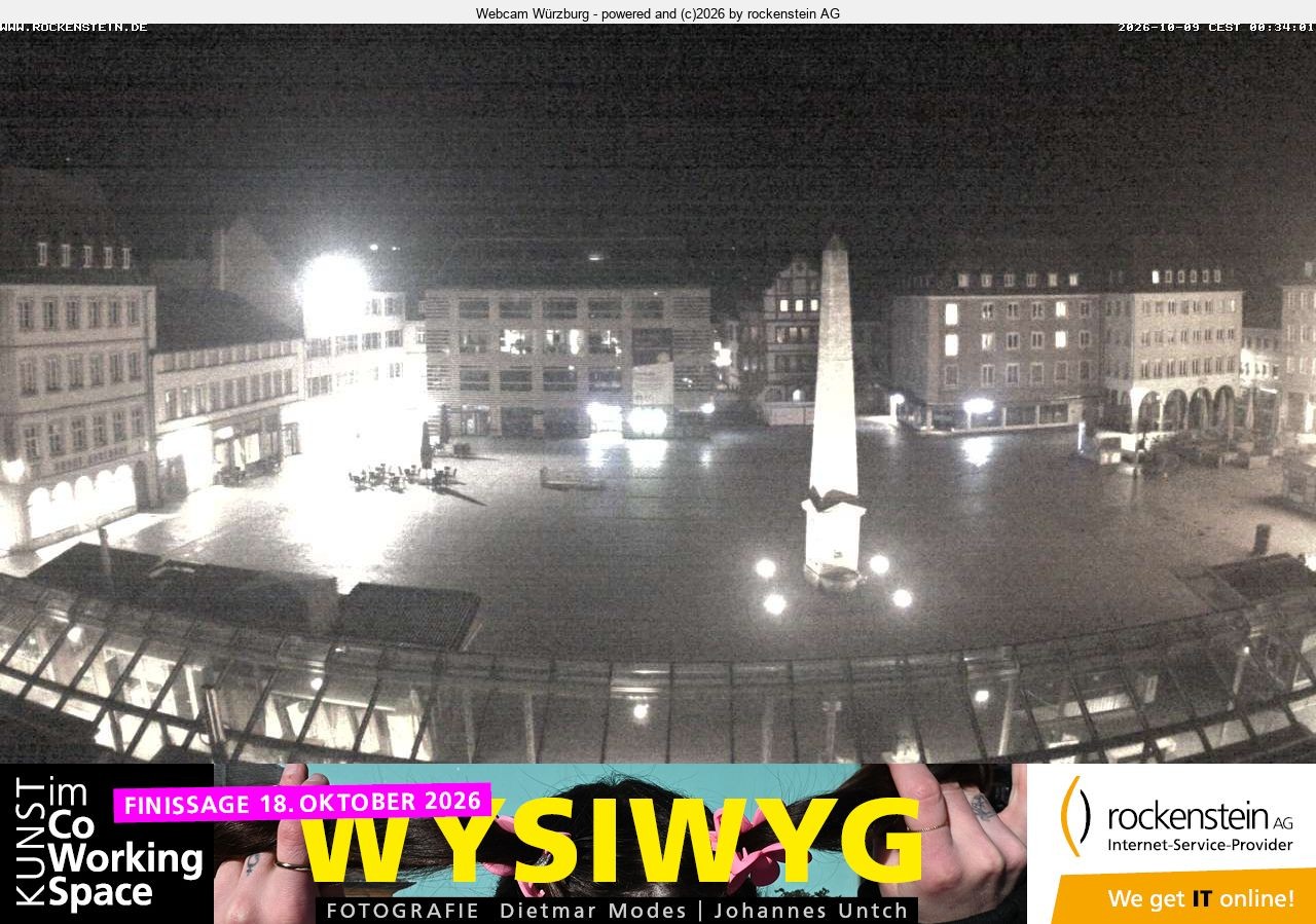 Archiv Foto Webcam Marktplatz Würzburg