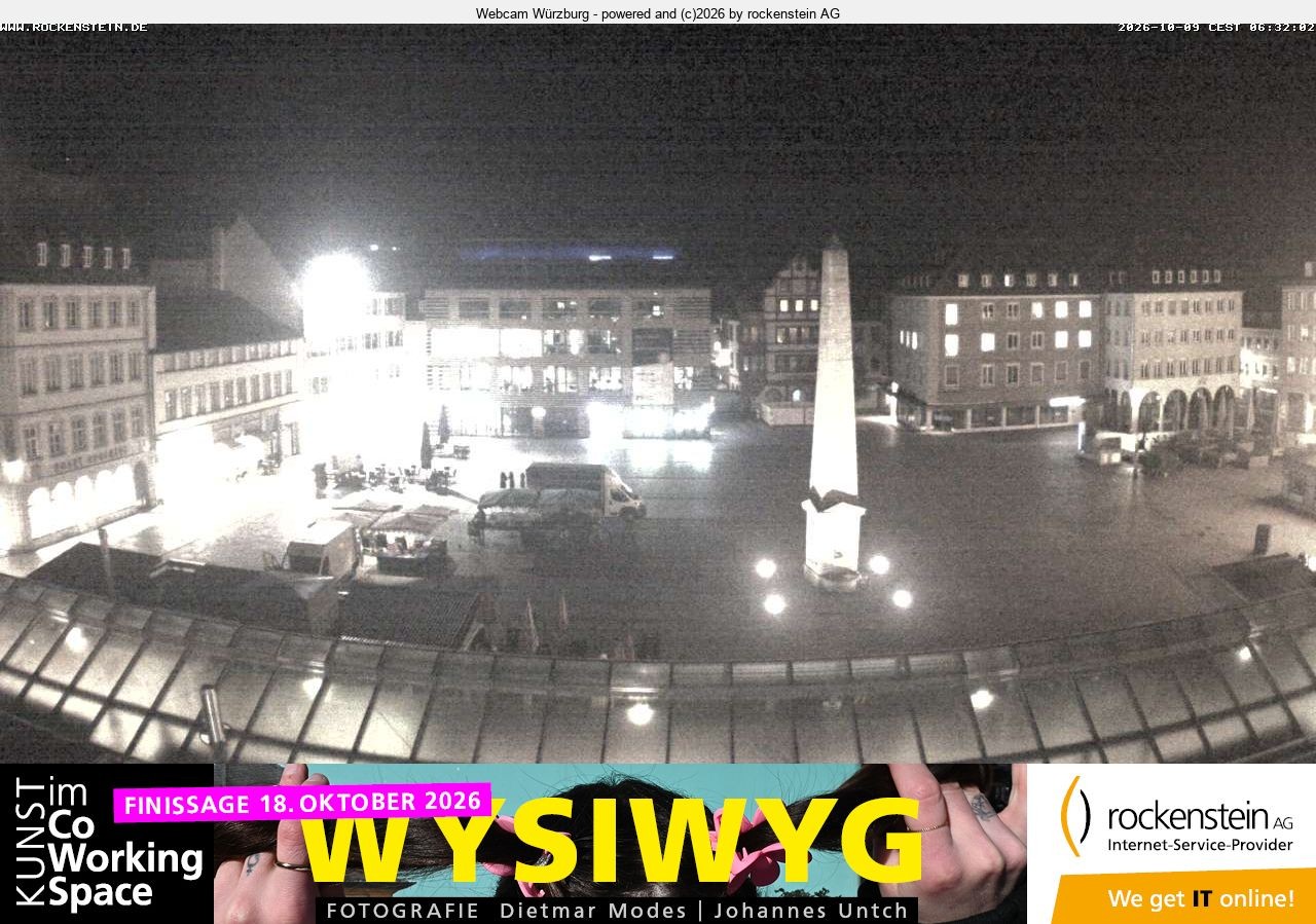 Archiv Foto Webcam Marktplatz Würzburg