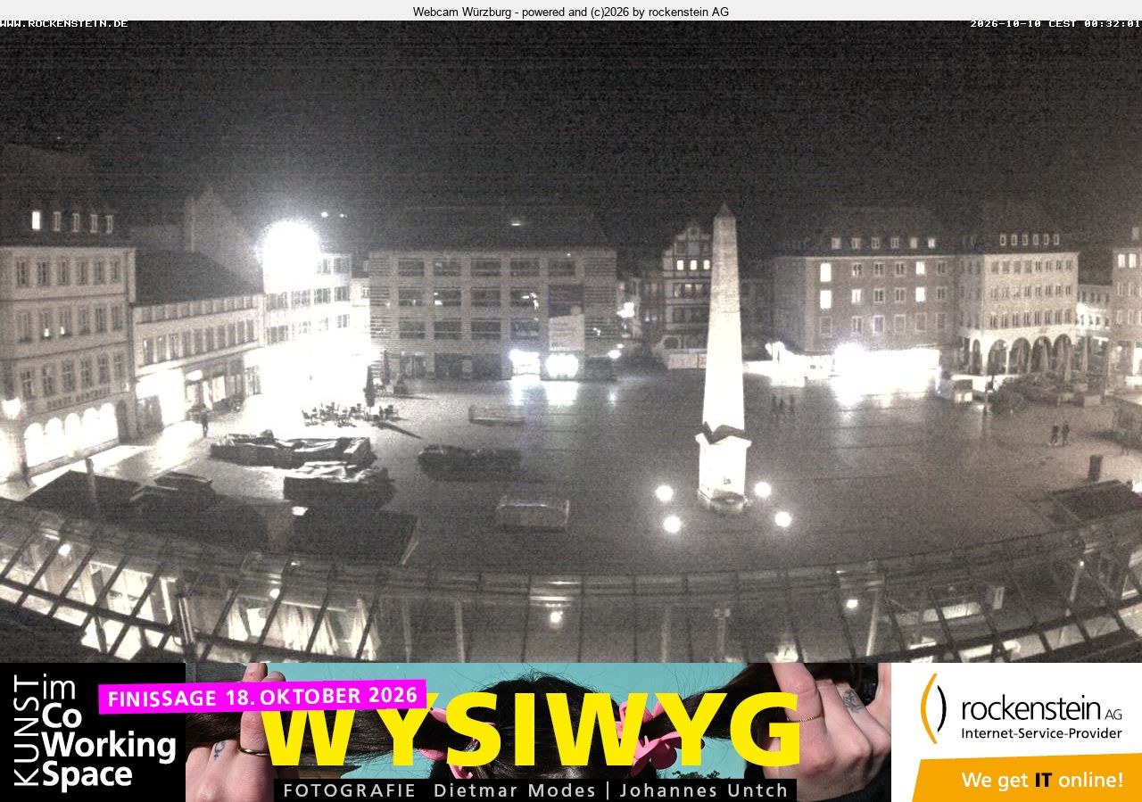 Archived image Webcam Wuerzburg marketplace