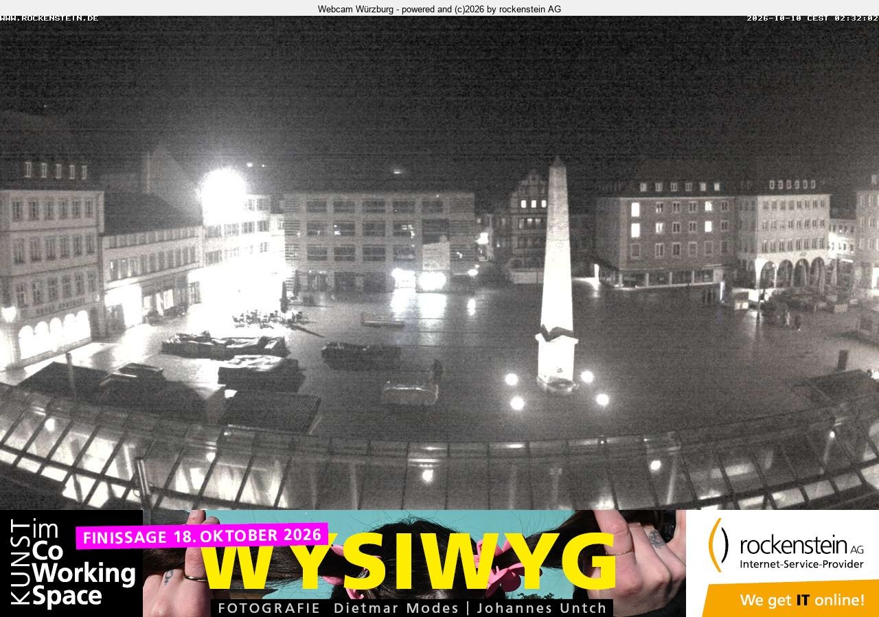 Archived image Webcam Wuerzburg marketplace