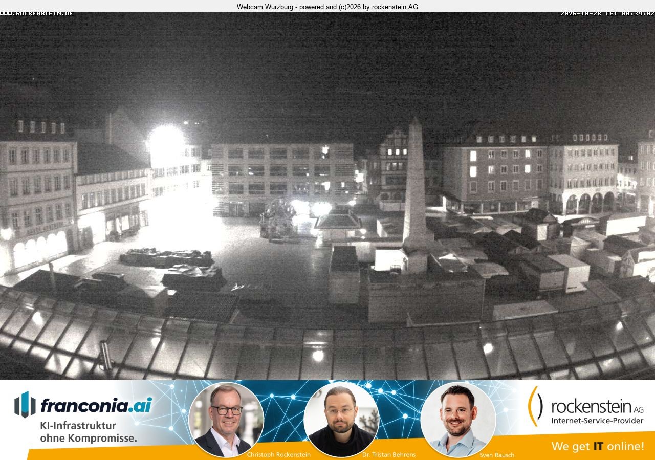 Archiv Foto Webcam Marktplatz Würzburg
