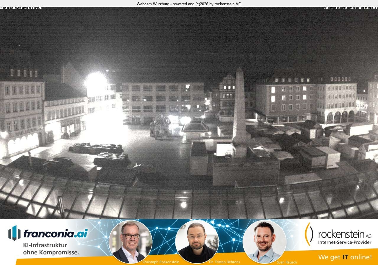 Archiv Foto Webcam Marktplatz Würzburg