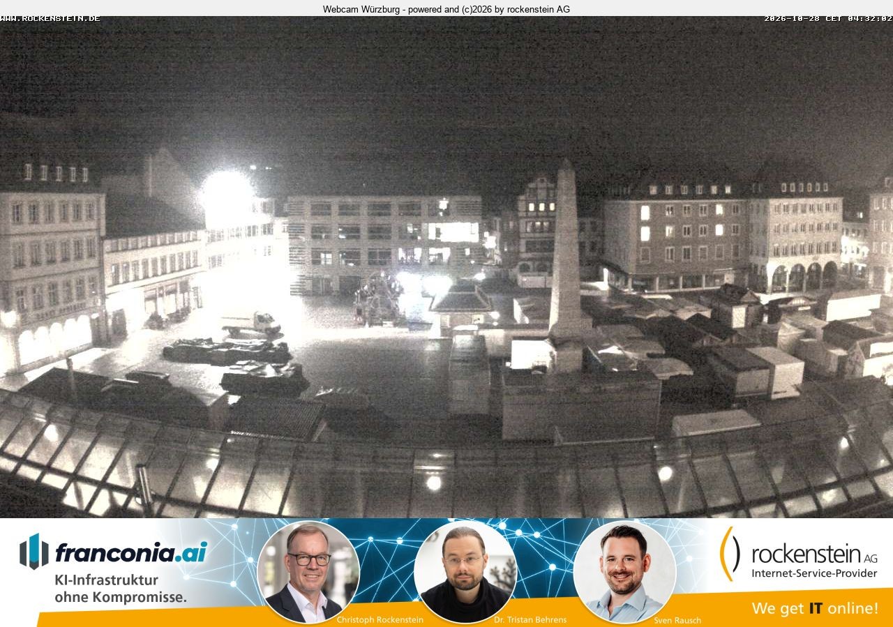 Archiv Foto Webcam Marktplatz Würzburg