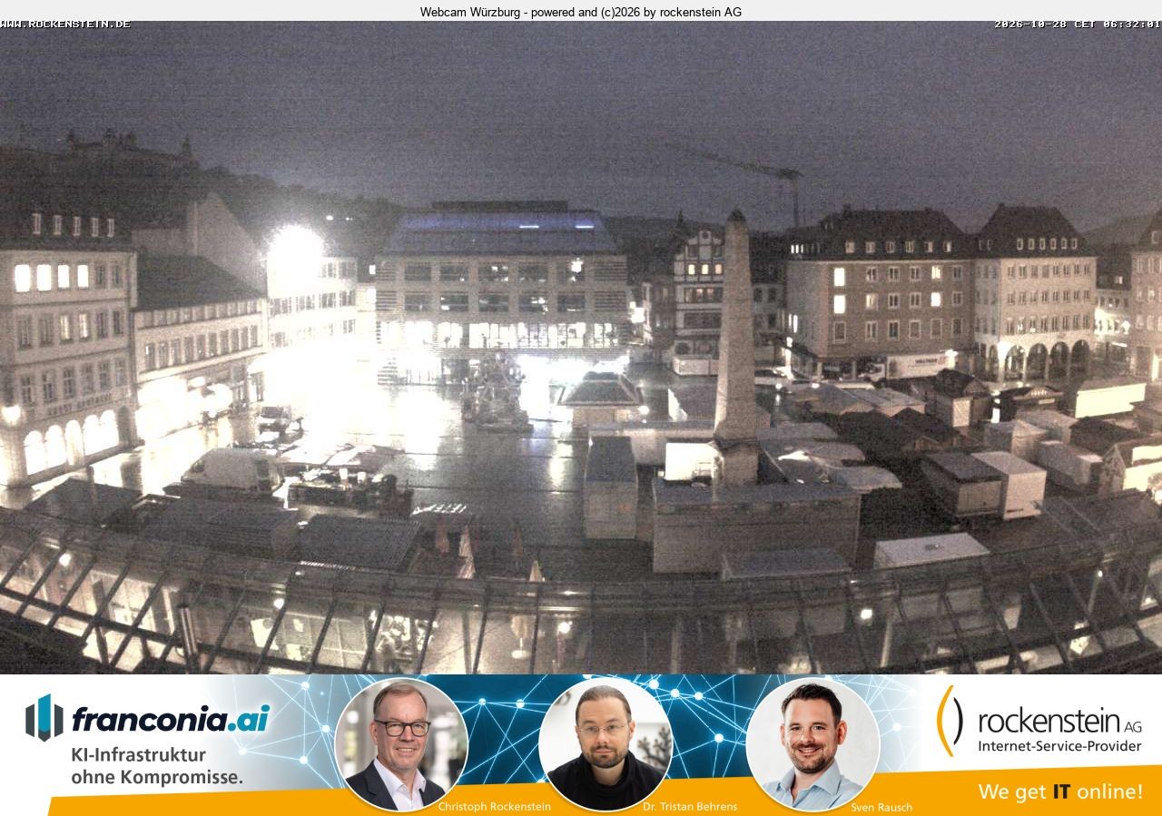 Archiv Foto Webcam Marktplatz Würzburg