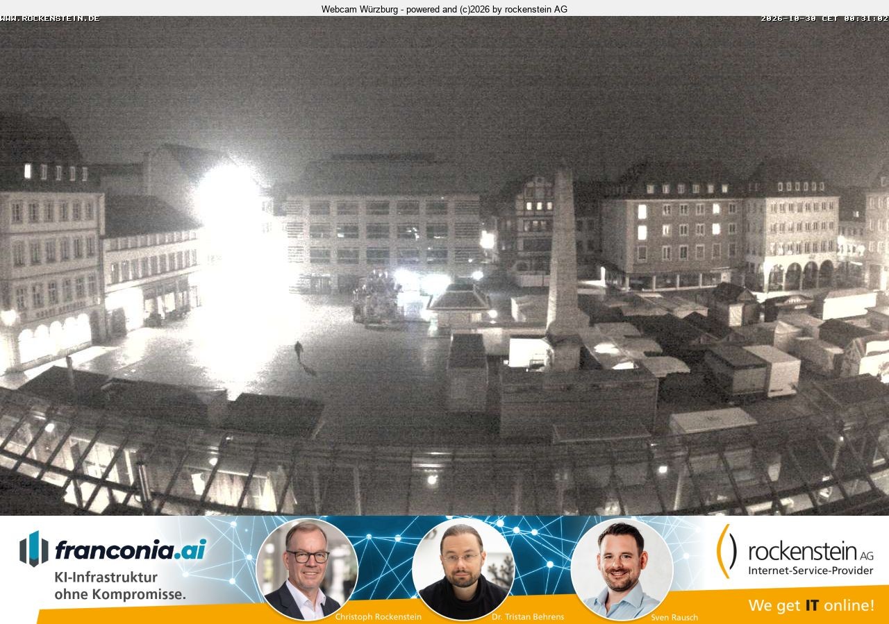 Archiv Foto Webcam Marktplatz Würzburg