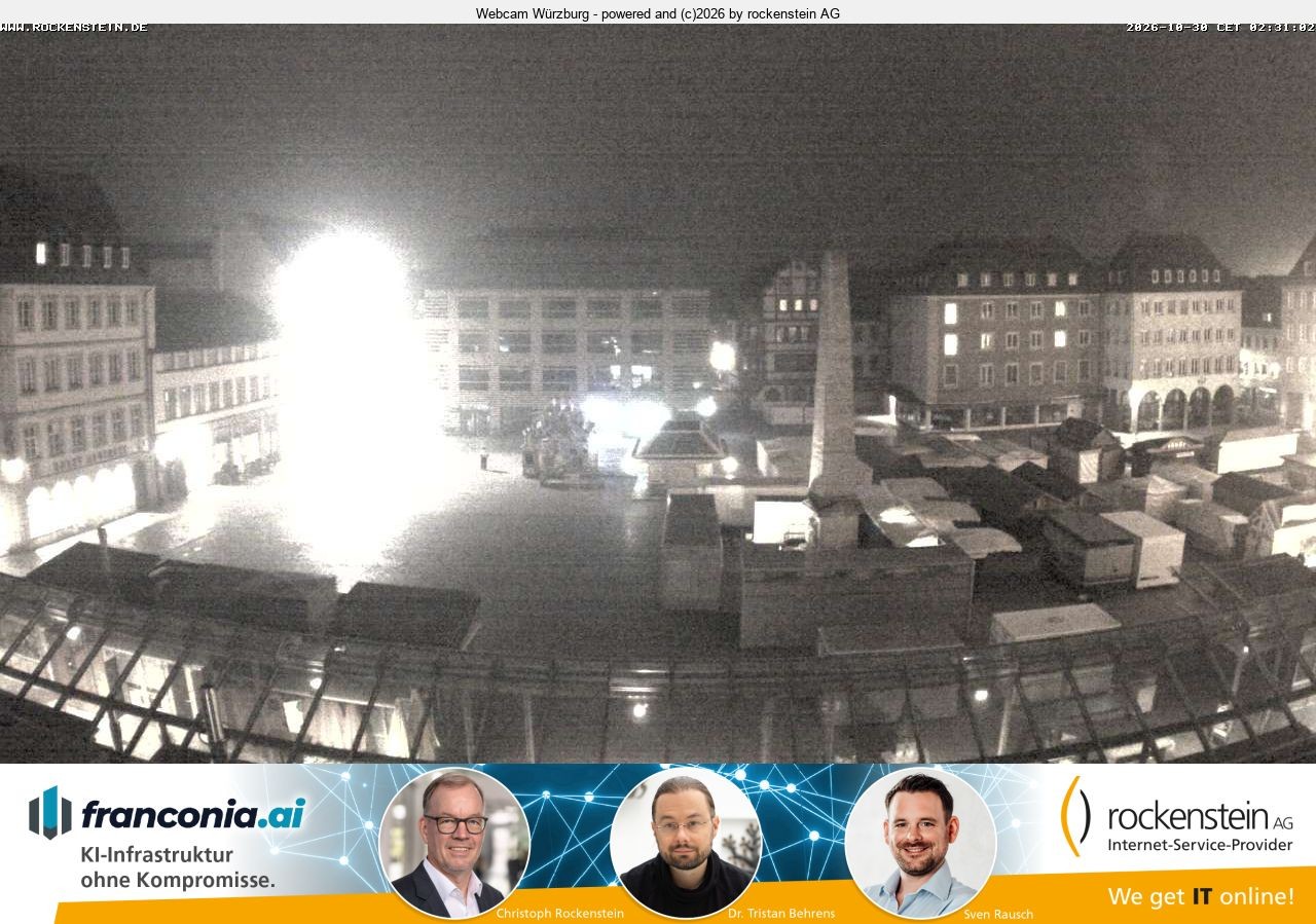 Archiv Foto Webcam Marktplatz Würzburg