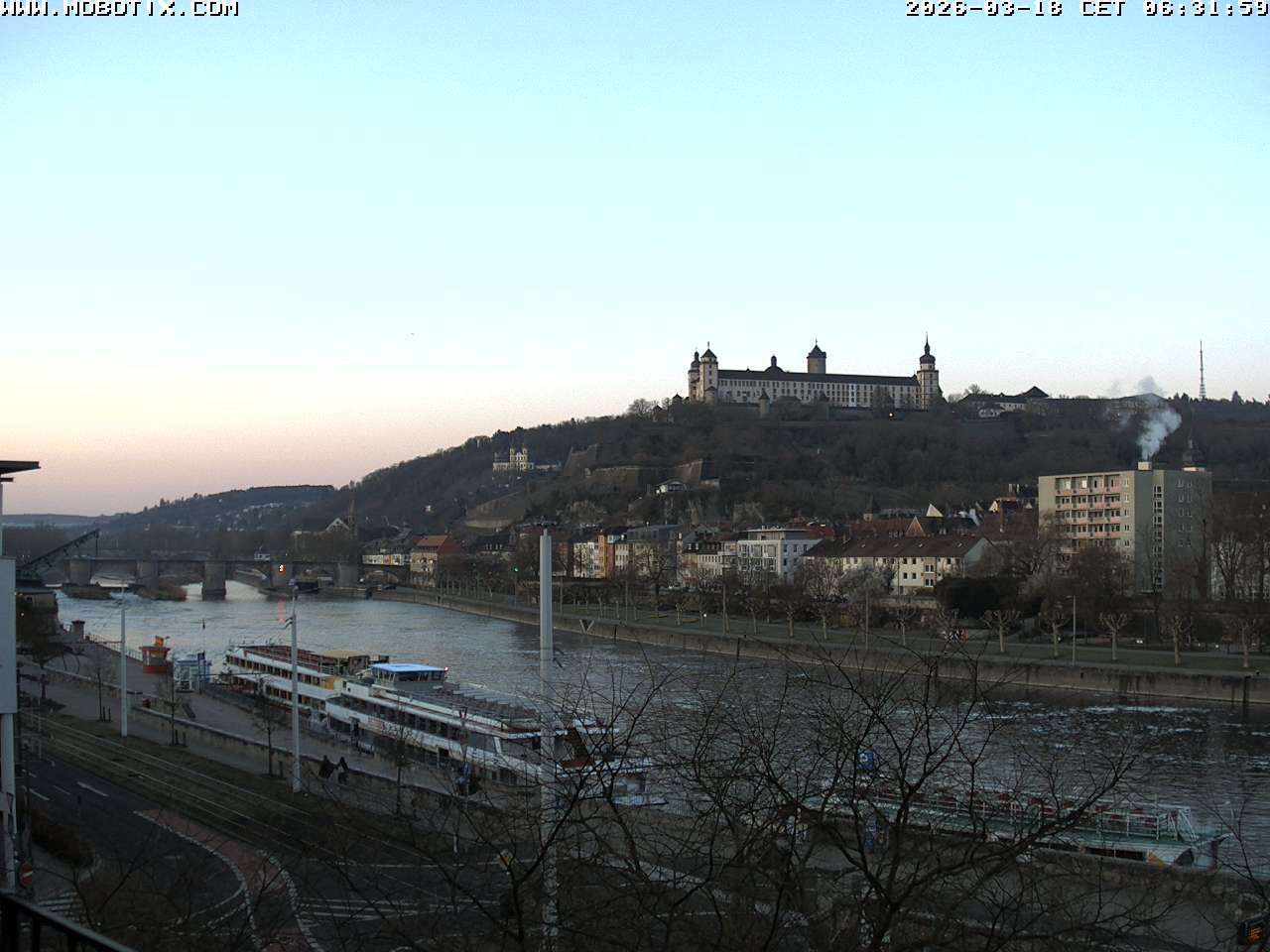 Archiv Foto Webcam Würzburg - Festung Marienberg