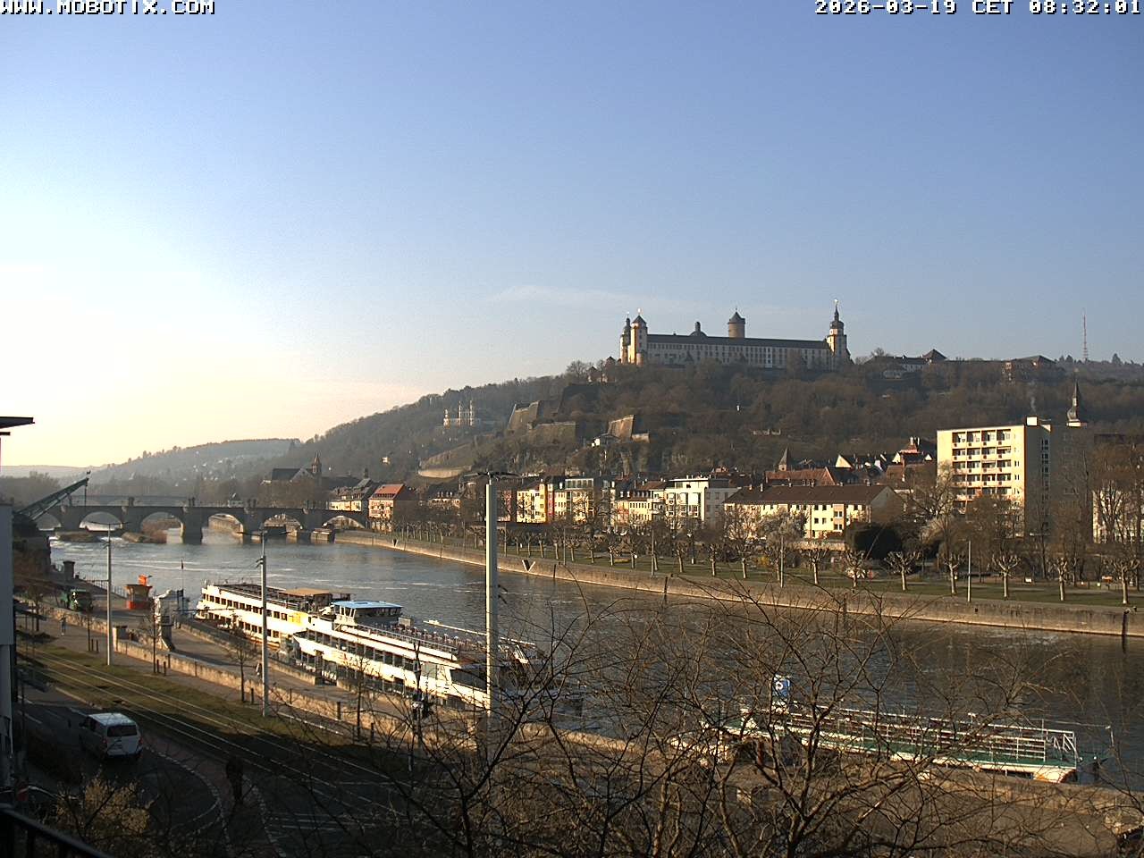 Archiv Foto Webcam Würzburg - Festung Marienberg