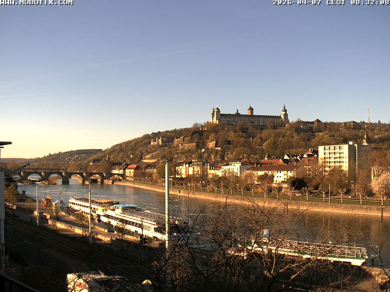 Archiv Foto Webcam Würzburg - Festung Marienberg