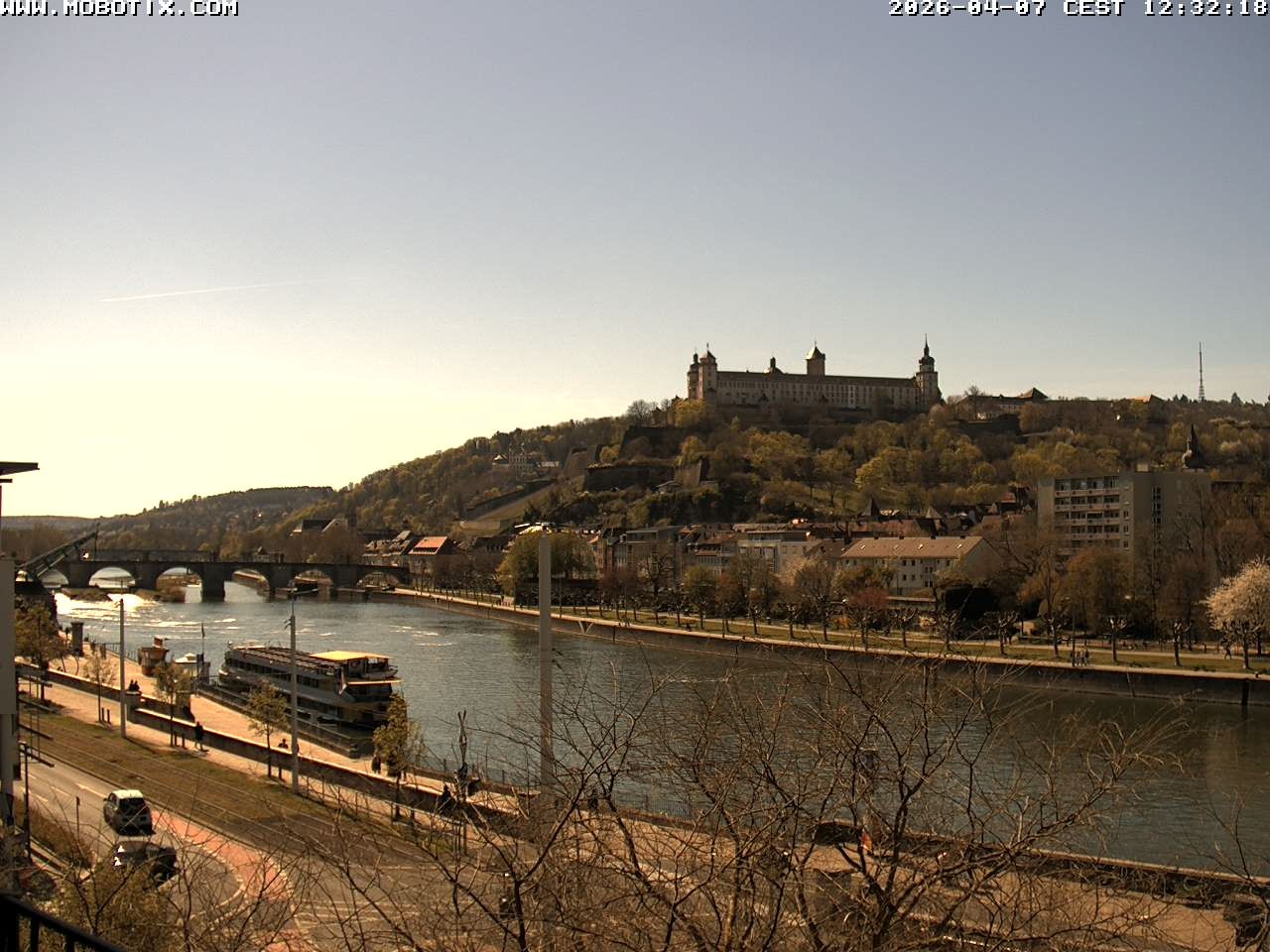 Archiv Foto Webcam Würzburg - Festung Marienberg