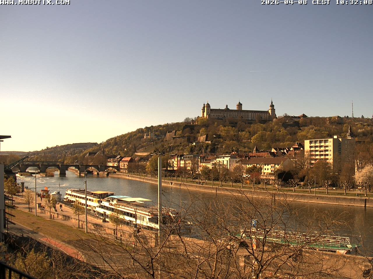 Archiv Foto Webcam Würzburg - Festung Marienberg