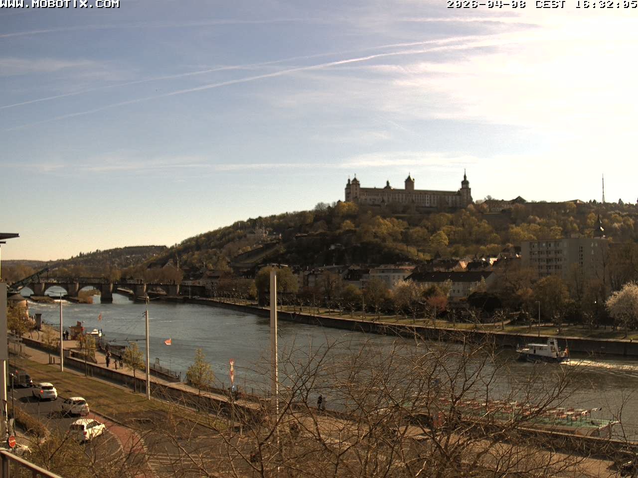 Archiv Foto Webcam Würzburg - Festung Marienberg