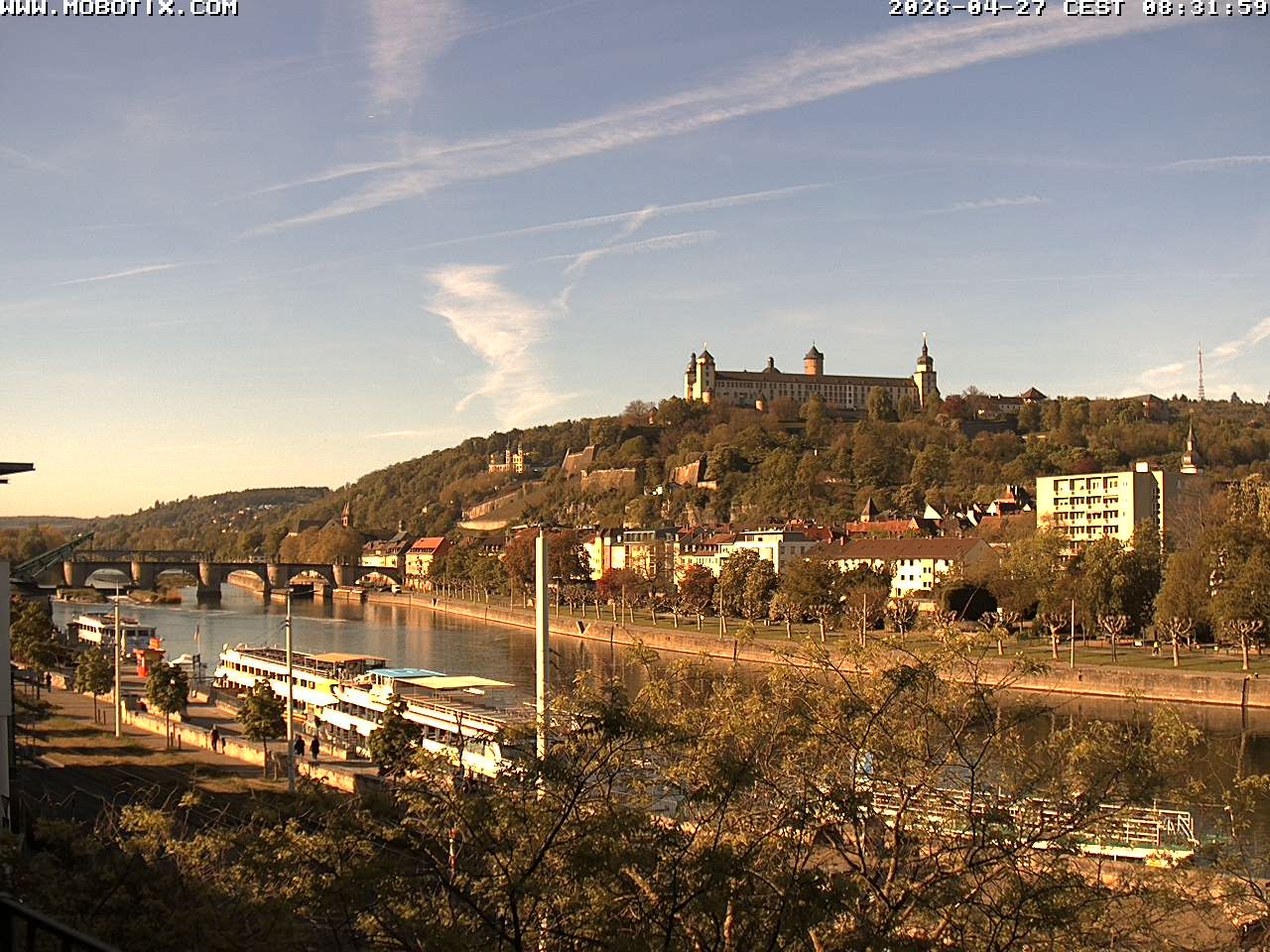 Archiv Foto Webcam Würzburg - Festung Marienberg