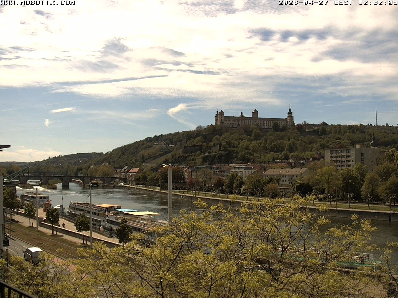 Archiv Foto Webcam Würzburg - Festung Marienberg