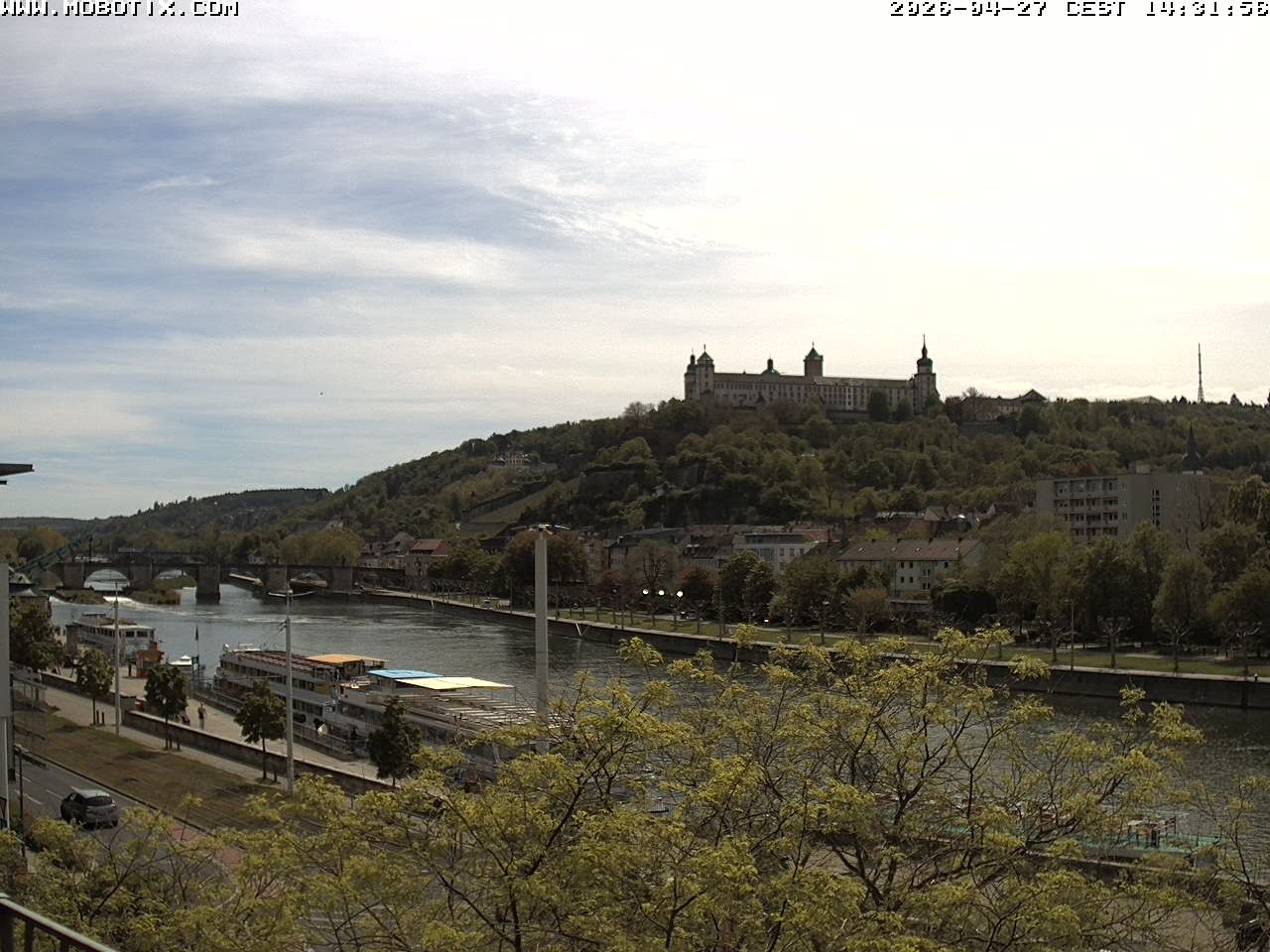 Archiv Foto Webcam Würzburg - Festung Marienberg