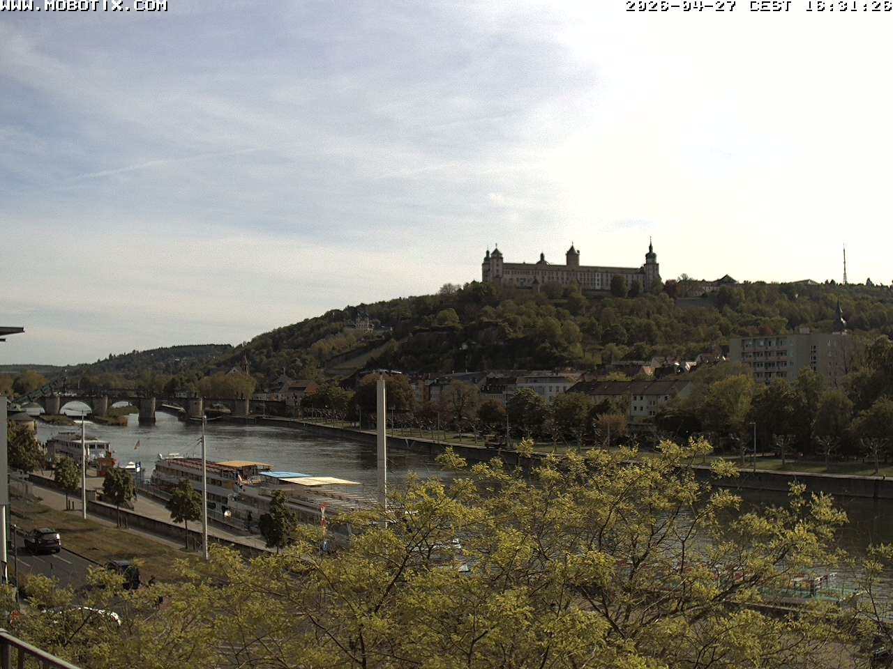 Archiv Foto Webcam Würzburg - Festung Marienberg