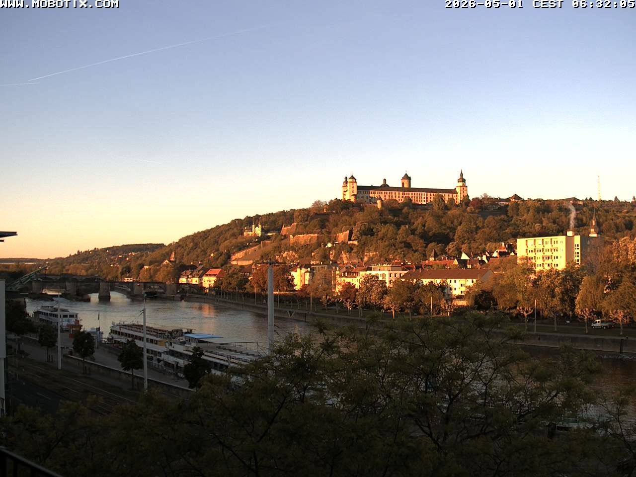 Archiv Foto Webcam Würzburg - Festung Marienberg