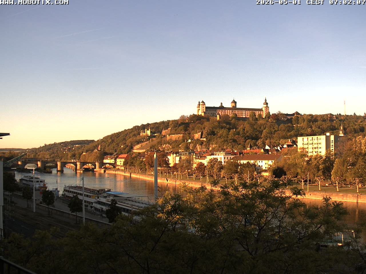 Archiv Foto Webcam Würzburg - Festung Marienberg