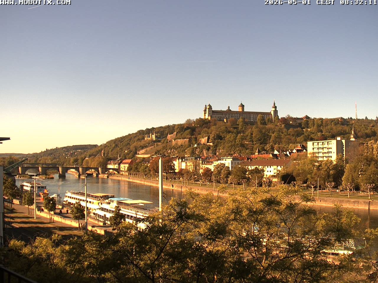 Archiv Foto Webcam Würzburg - Festung Marienberg