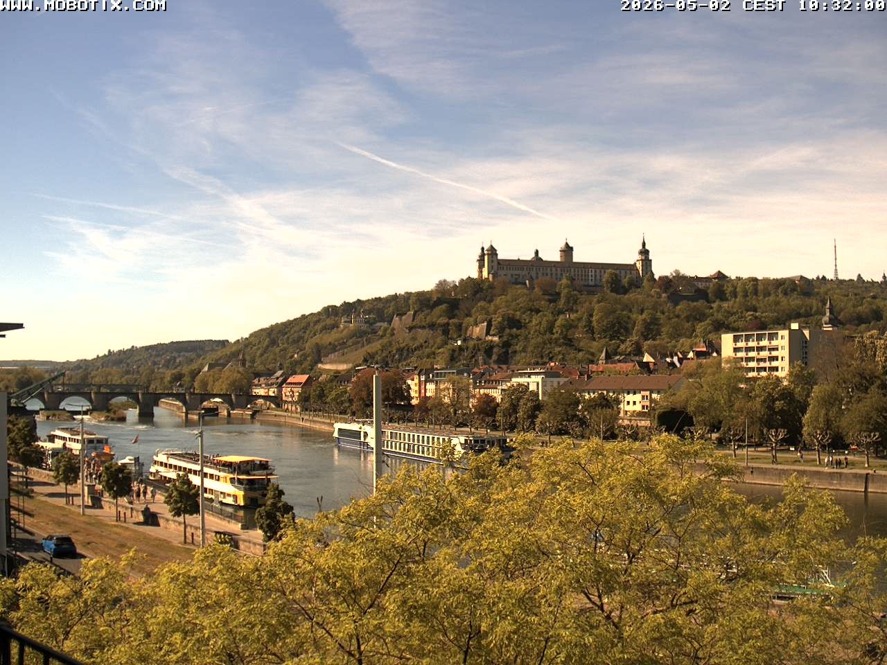 Archiv Foto Webcam Würzburg - Festung Marienberg