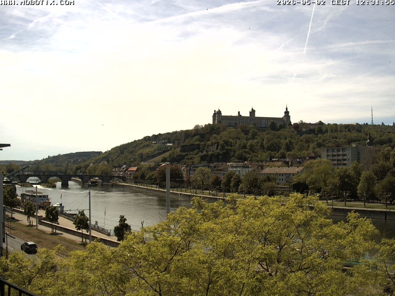 Archiv Foto Webcam Würzburg - Festung Marienberg