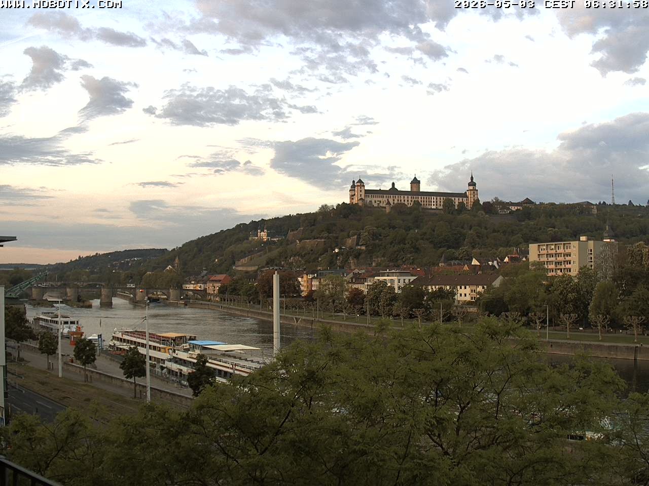 Archived image Webcam Fortress Würzburg, Bavaria