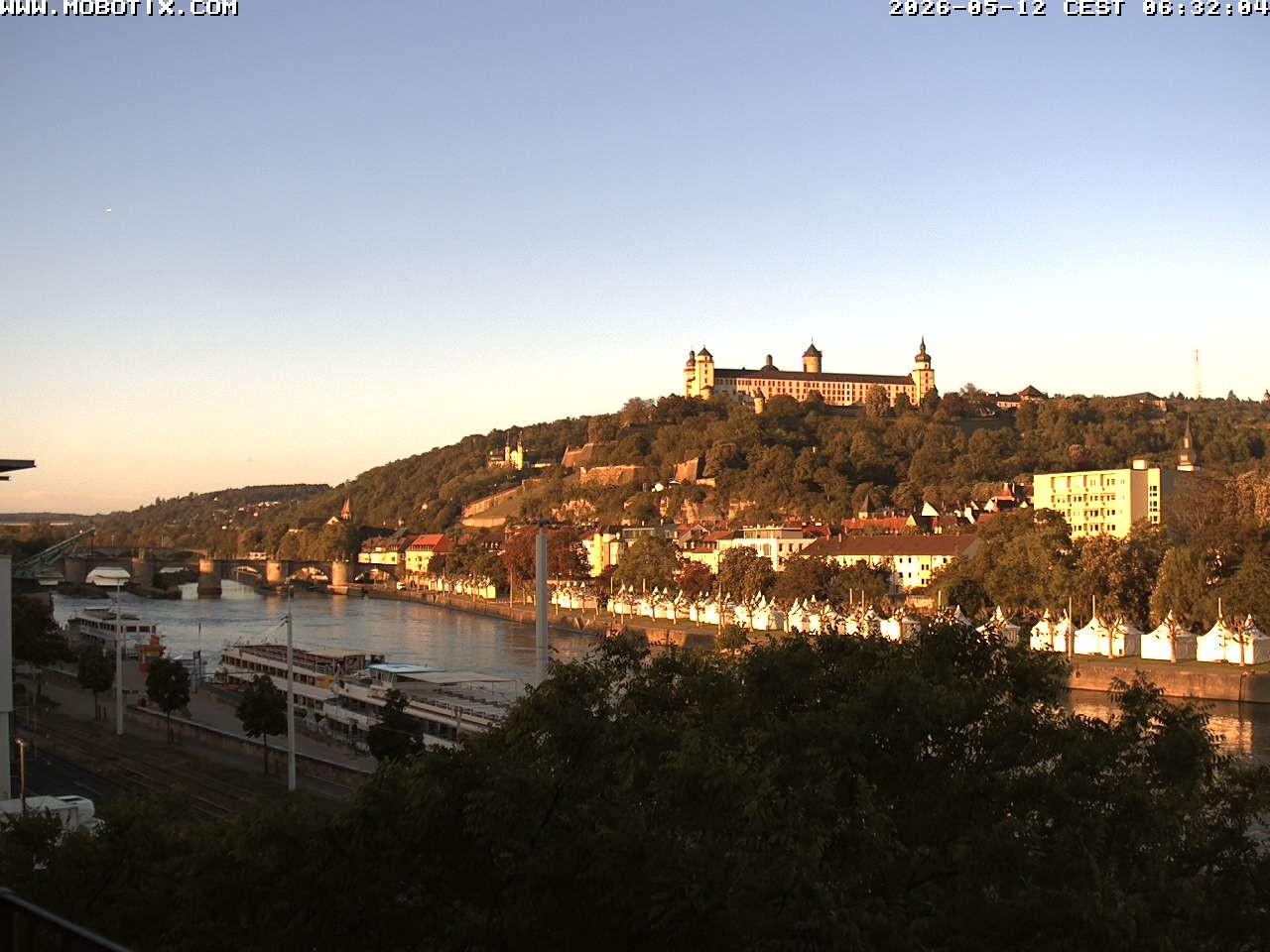 Archiv Foto Webcam Würzburg - Festung Marienberg