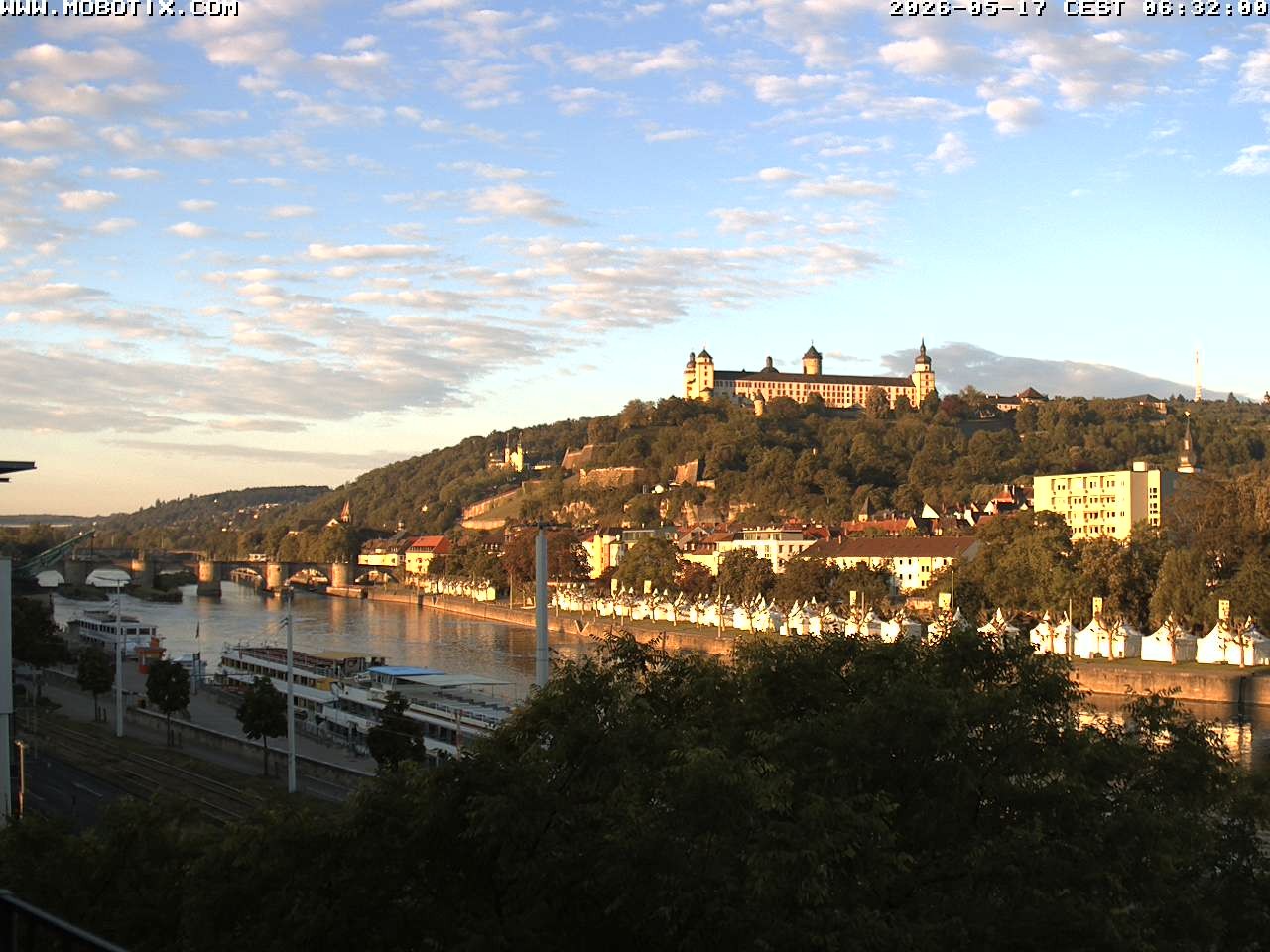 Archived image Webcam Fortress Würzburg, Bavaria