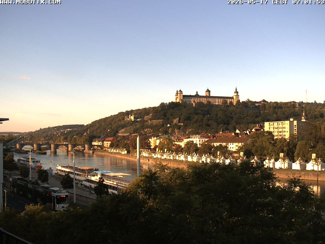 Archived image Webcam Fortress Würzburg, Bavaria