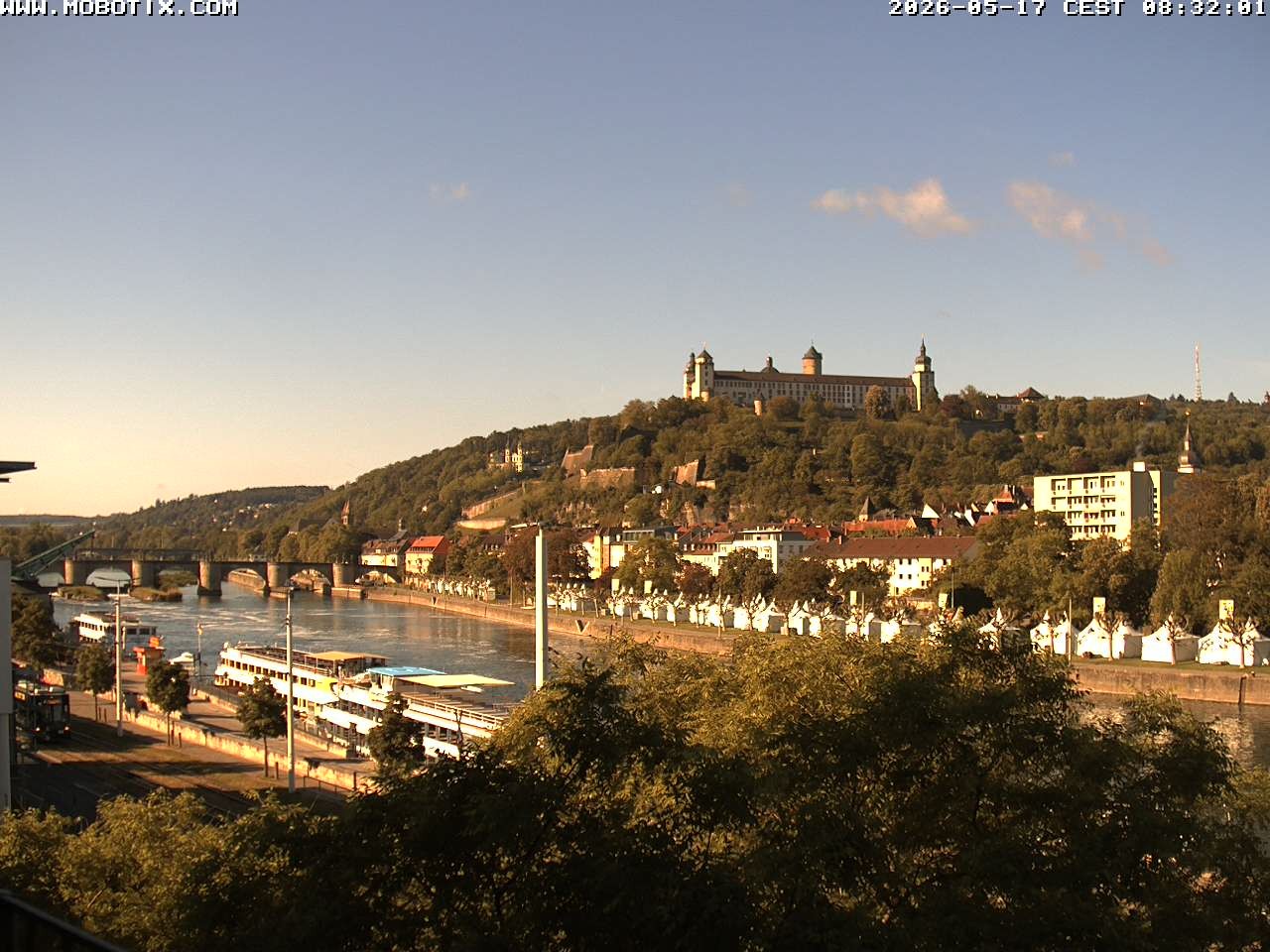 Archived image Webcam Fortress Würzburg, Bavaria