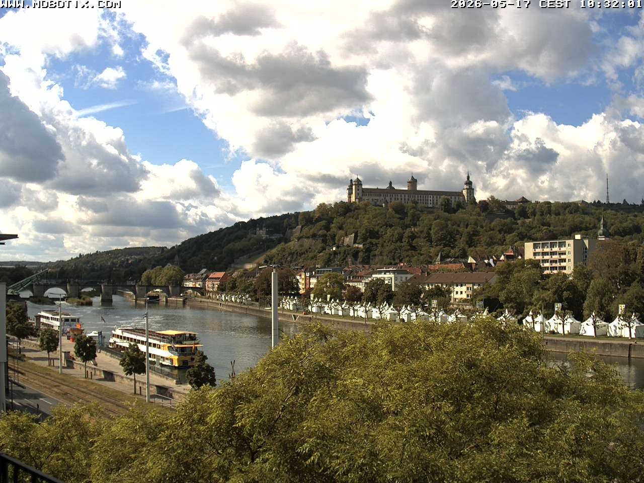 Archived image Webcam Fortress Würzburg, Bavaria