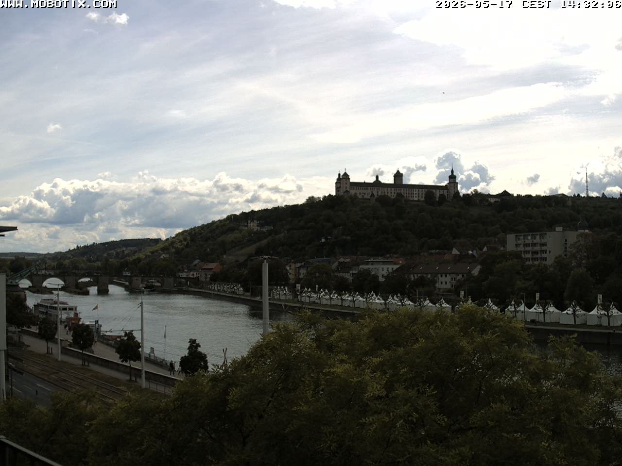 Archived image Webcam Fortress Würzburg, Bavaria