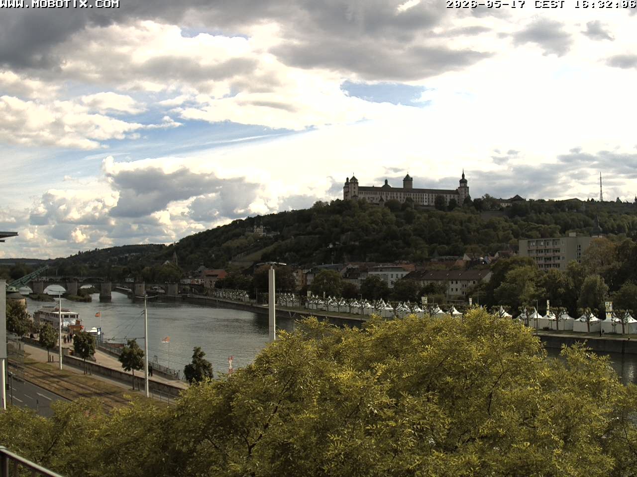 Archived image Webcam Fortress Würzburg, Bavaria