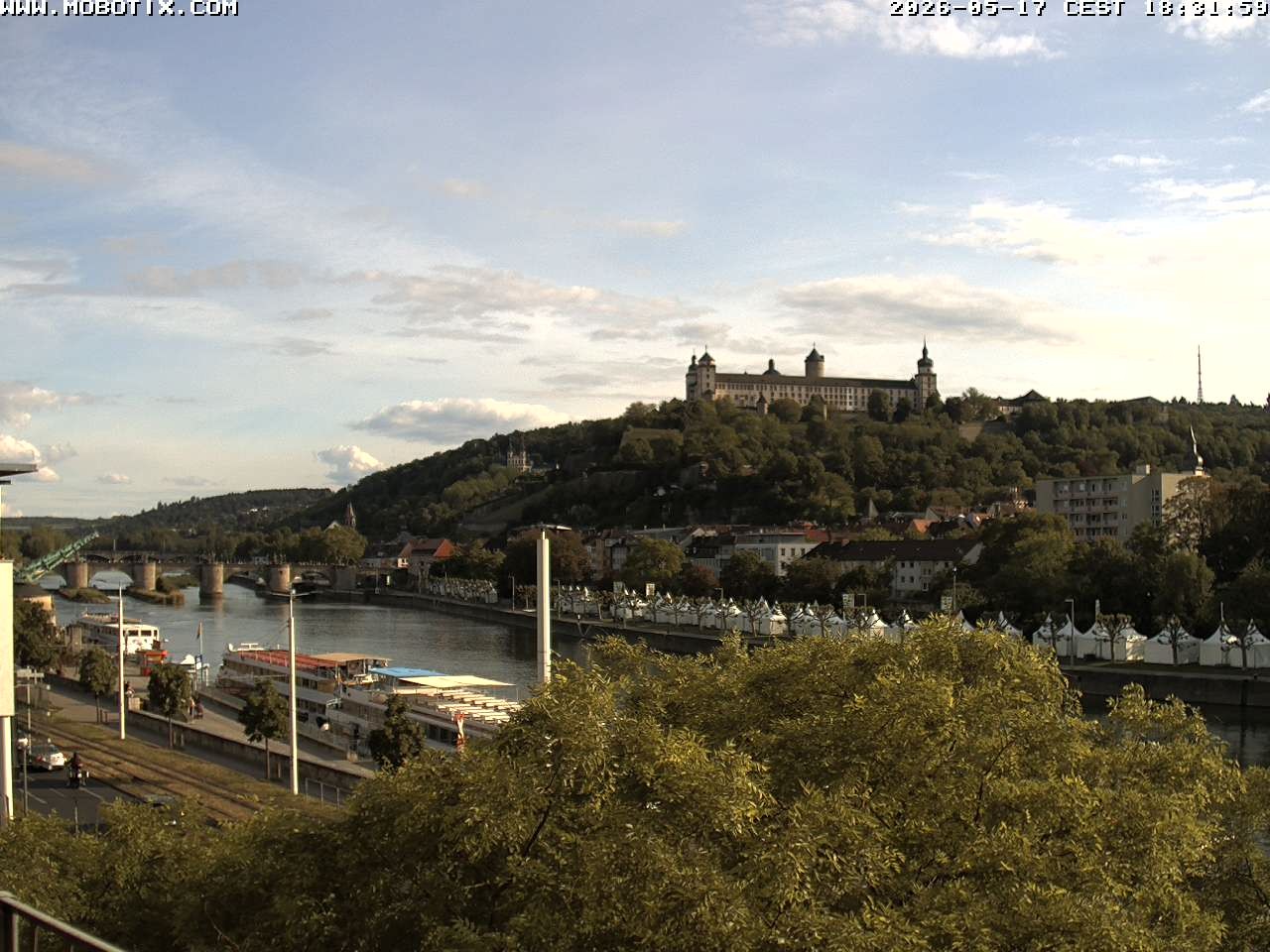 Archived image Webcam Fortress Würzburg, Bavaria
