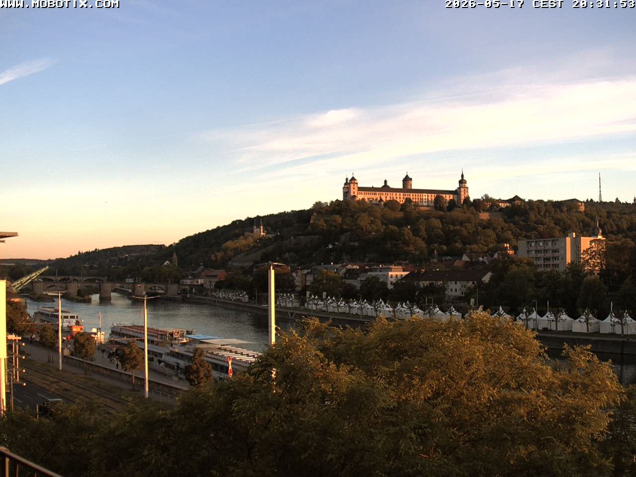 Archived image Webcam Fortress Würzburg, Bavaria