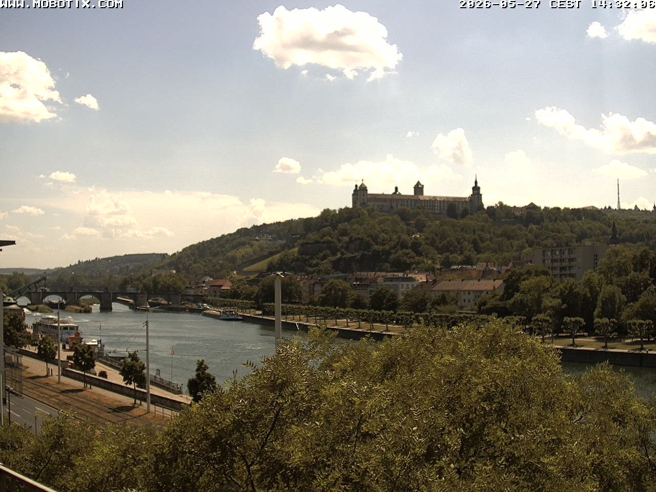 Archived image Webcam Fortress Würzburg, Bavaria