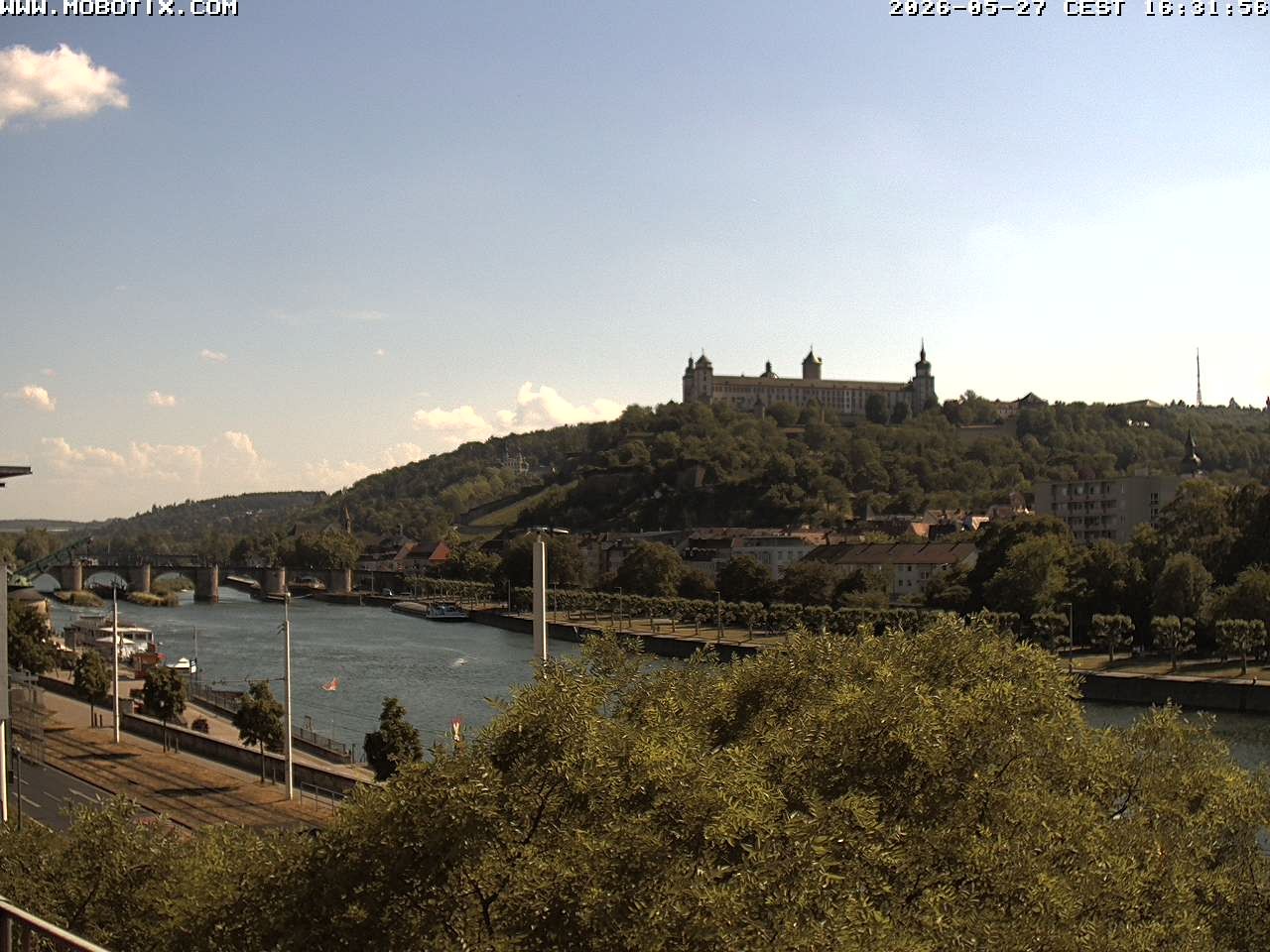 Archived image Webcam Fortress Würzburg, Bavaria