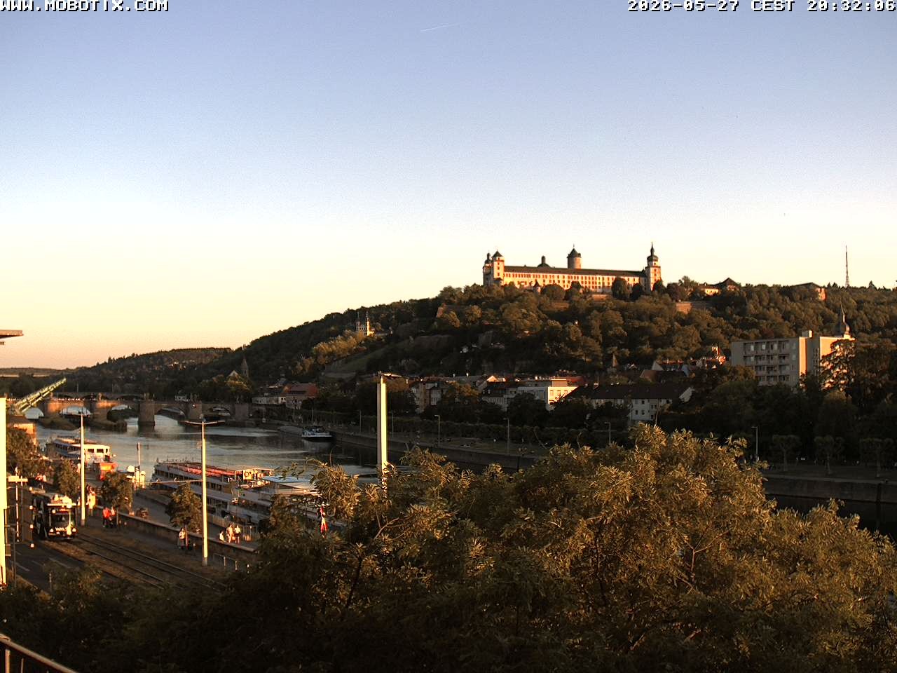 Archived image Webcam Fortress Würzburg, Bavaria