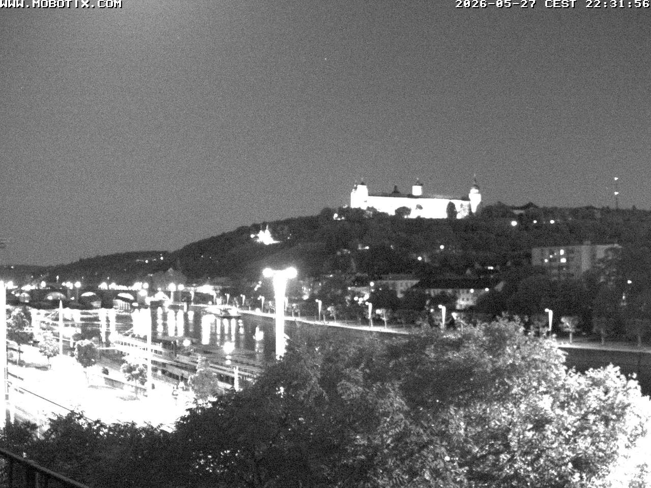 Archived image Webcam Fortress Würzburg, Bavaria