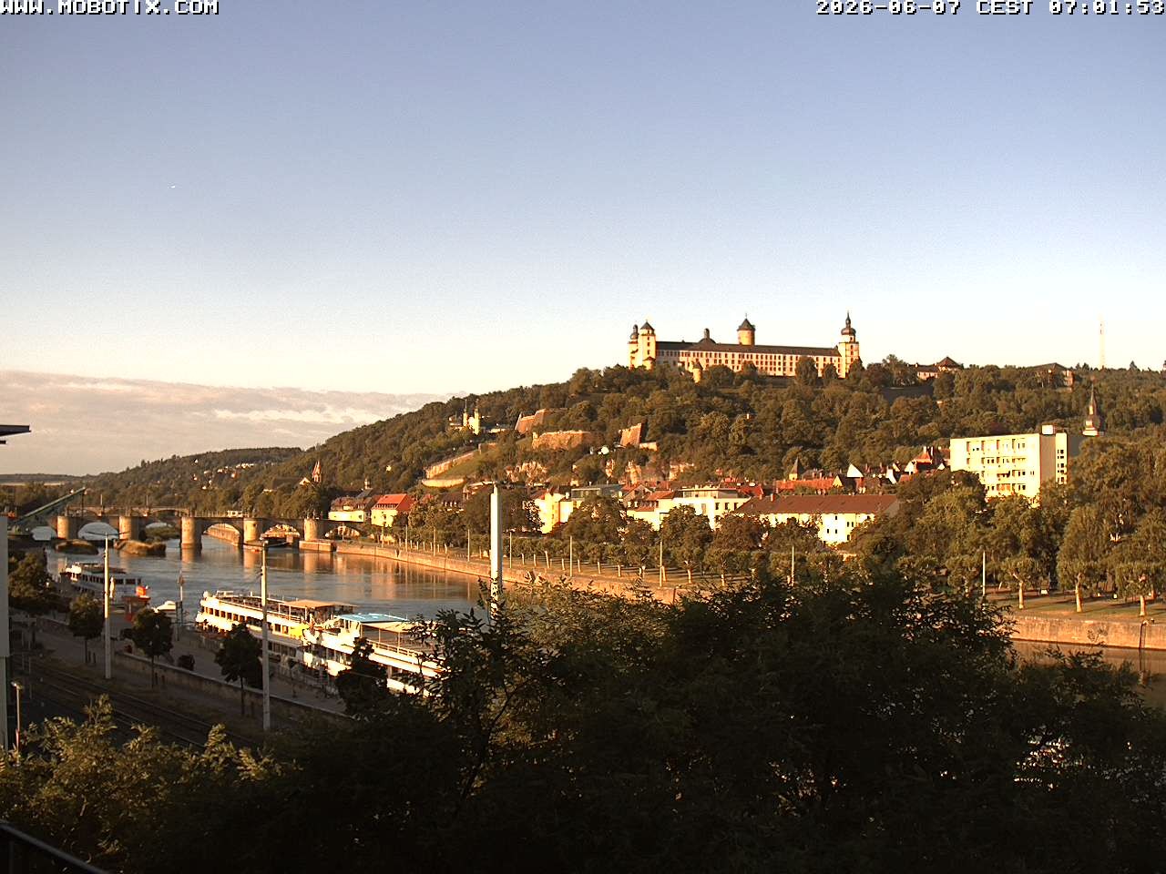 Archived image Webcam Fortress Würzburg, Bavaria