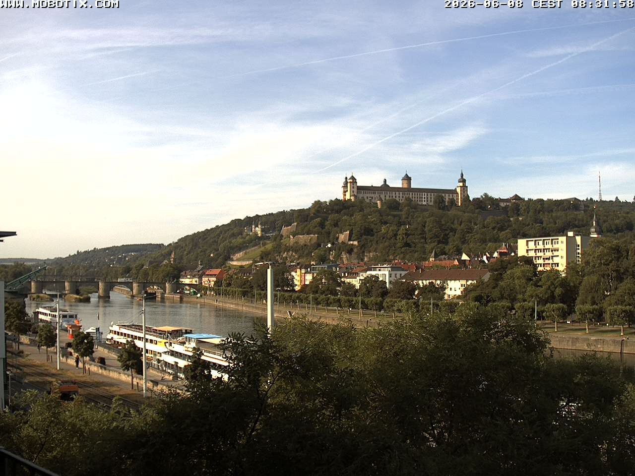Archiv Foto Webcam Würzburg - Festung Marienberg